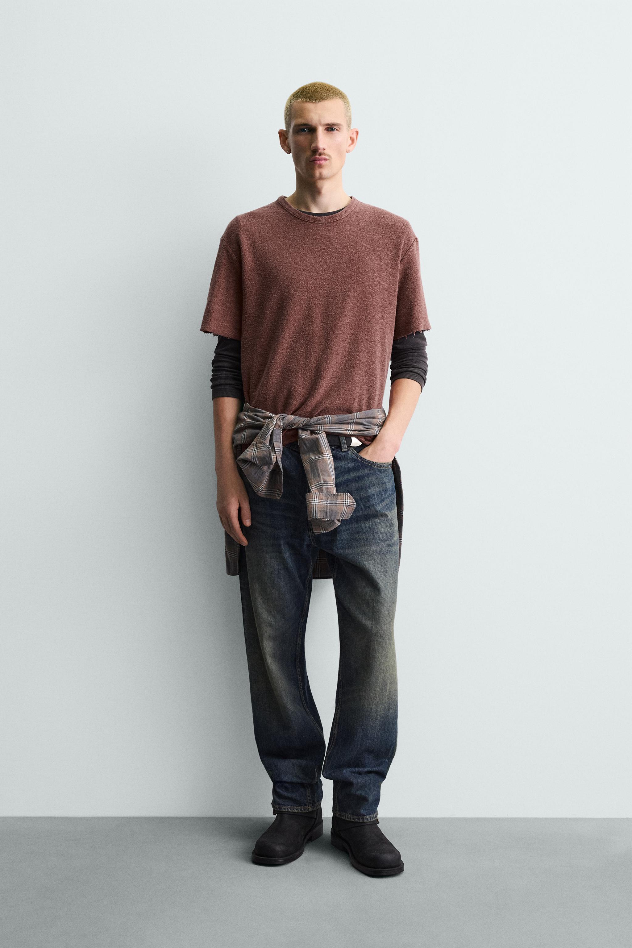 WASHED KNIT T-SHIRT